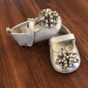 Laura Ashley Girl Infant Ballerina Flat with Flower Detail